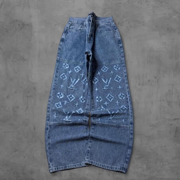Louis Vuitton Other - Y2k 2000s skater grunge designer Louis Vuitton knee patch jeans